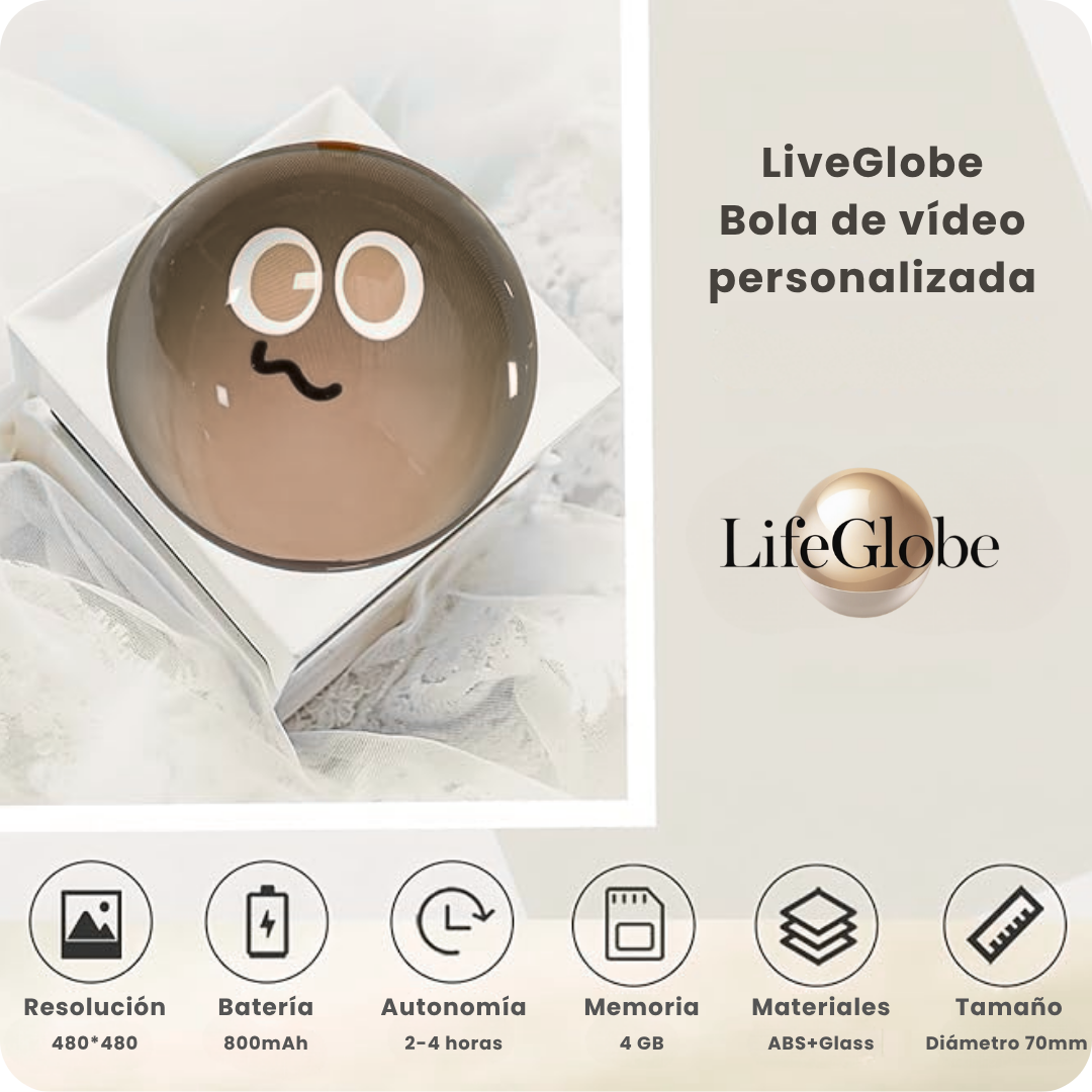 LiveGlobe - Esfera de vídeo personalizada