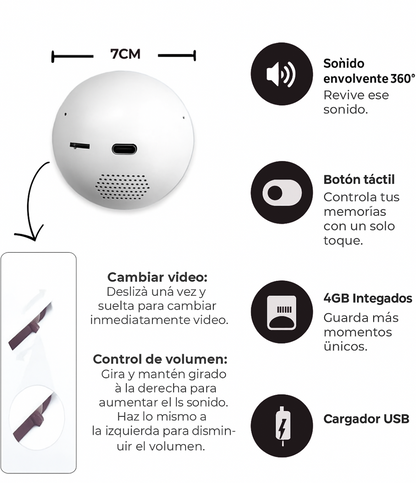 LiveGlobe - Esfera de vídeo personalizada